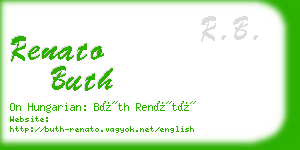 renato buth business card